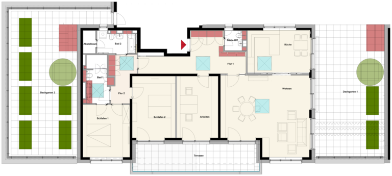 Grundriss der Wohnung