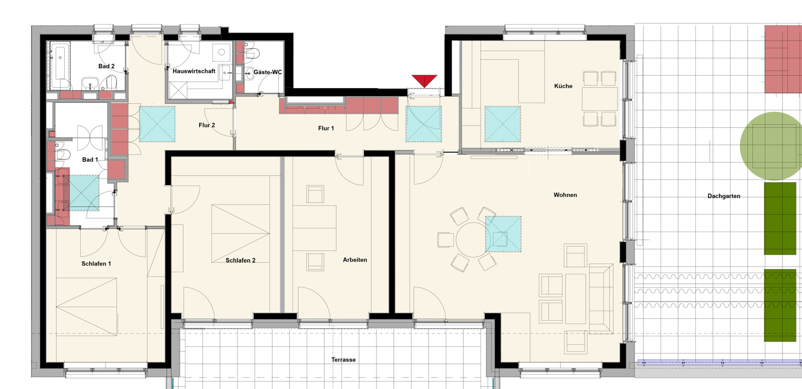 Grundriss der Wohnung